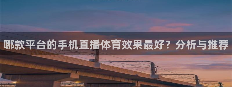 哪款平台的手机直播体育效果最好？分析与推荐