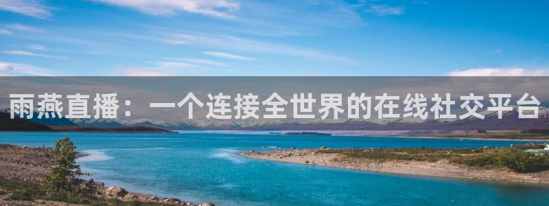 雨燕直播：一个连接全世界的在线社交平台