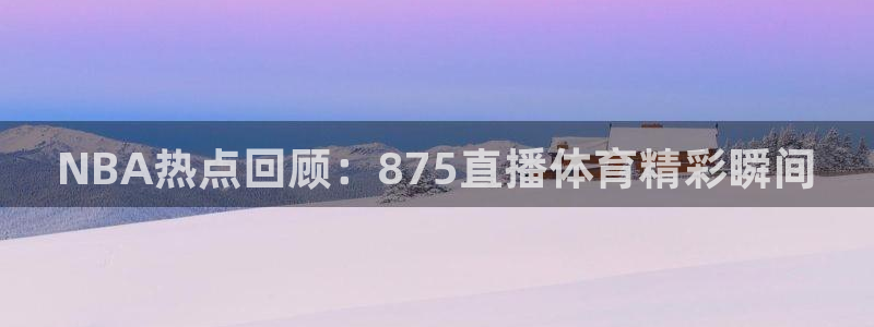 NBA热点回顾：875直播体育精彩瞬间